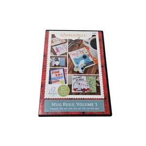 Kimberbell Mug Rugs Volume 3 CD Machine Embroidery 12 Designs KD585 2019